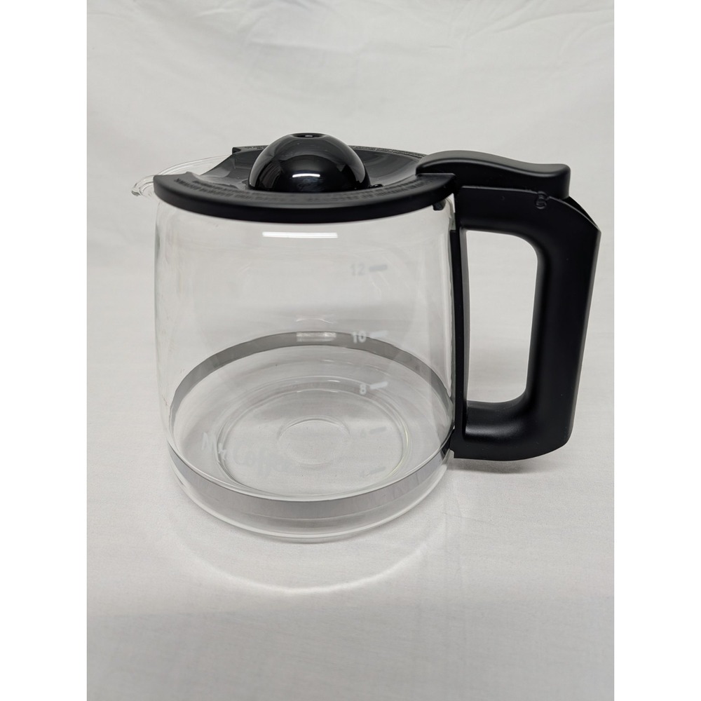 MR COFFEE 12 Cup Replacement Glass Carafe Decanter Pot Black Lid & Handle